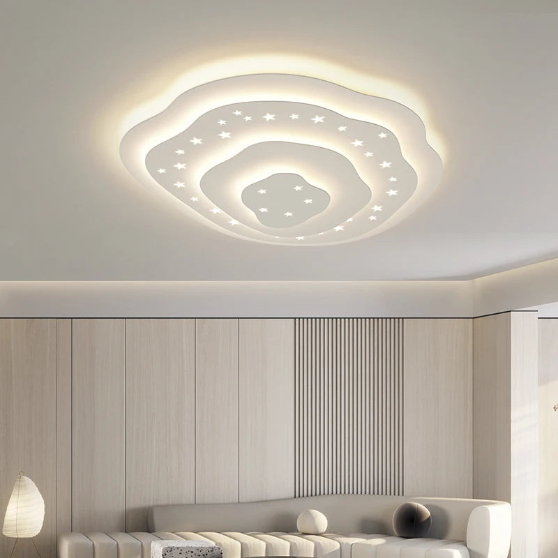 plafonnier moderne à leds réglable en acrylique
