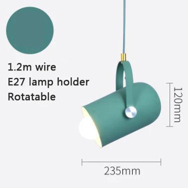 Minimalistische nordische Pendelleuchte mit verstellbarem Winkel dekorativ