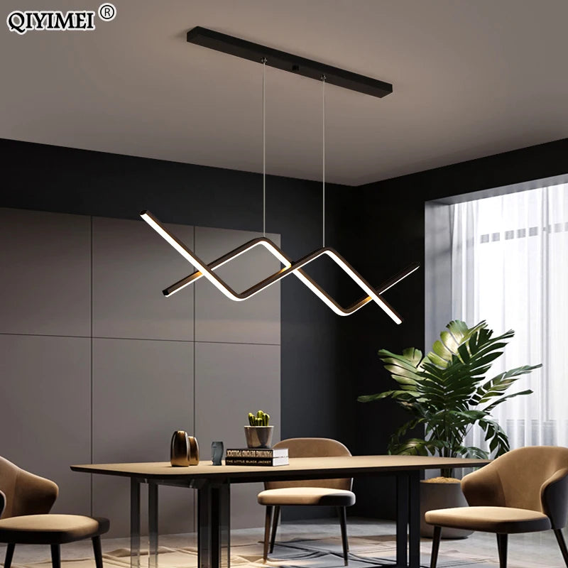 suspension led moderne à intensité variable éclairage intérieur nouvelle lampe - vue 3 sur 10