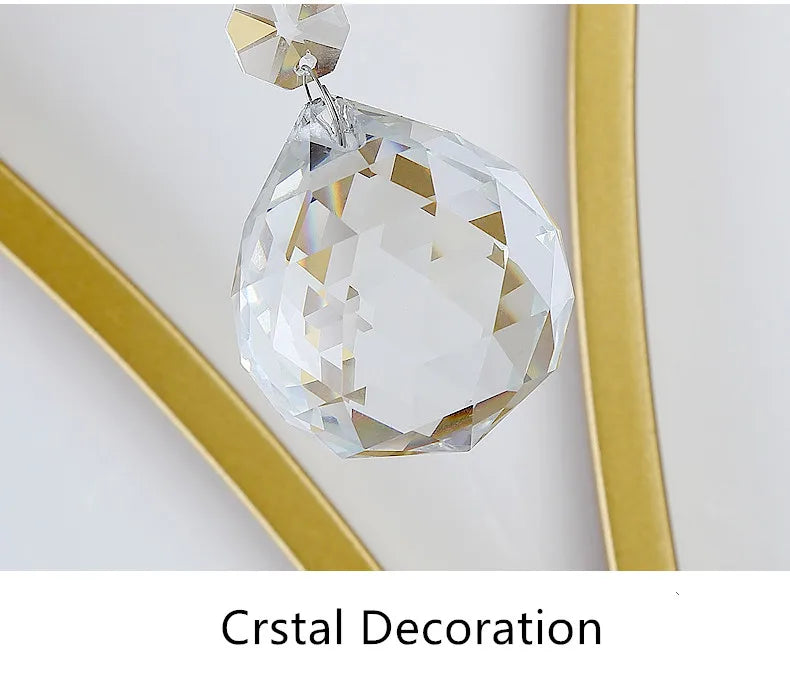 applique murale moderne en cristal pour un éclairage élégant - vue 5 sur 7