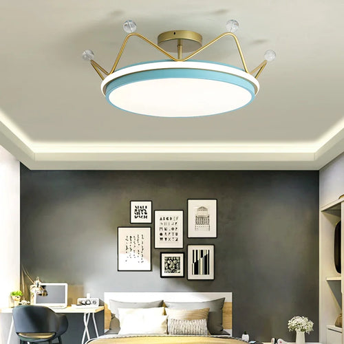 Kinder-Pendelleuchte Krone LED modern Winfordo - vue 4 sur 12