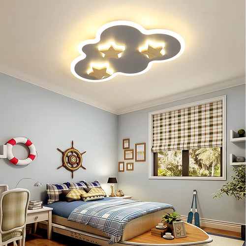plafonnier led créatif nuages et étoiles pour enfants
