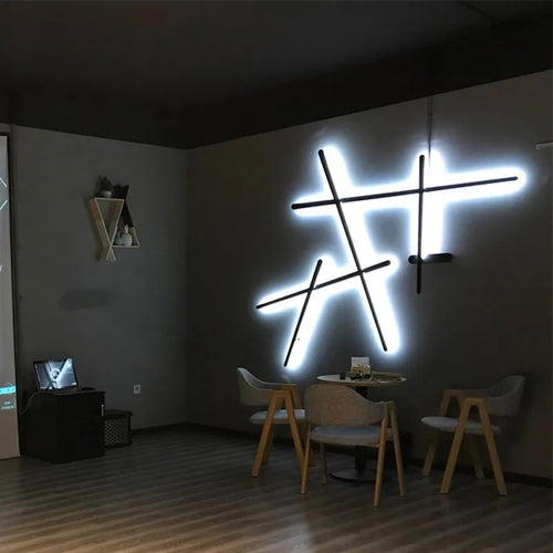 LED-Wandleuchte im Retro-Stil mit indirekter Beleuchtung – lange Art-déco-Lichtleiste - vue 4 sur 9