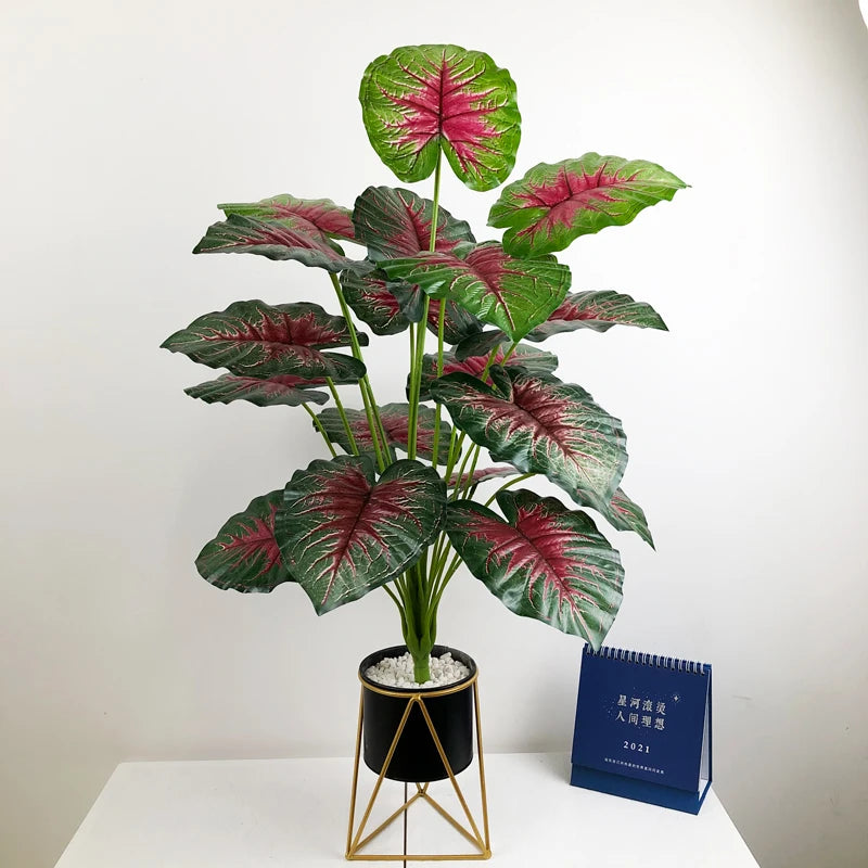 feuilles tropicales monstera palmier artificiel pour décoration intérieure - vue 3 sur 18