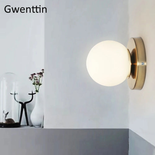 Moderne LED-Wandleuchte aus Glas für die Innendekoration - vue 6 sur 10