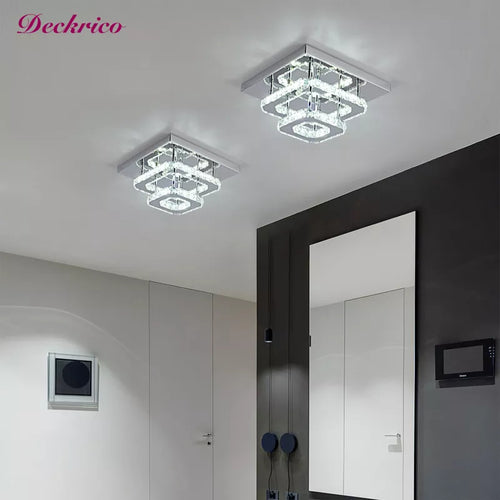 Lampe LED en cristal de luxe moderne