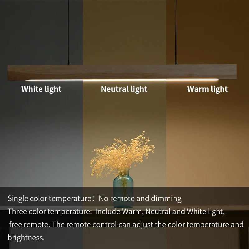 Lustre led haute puissance style nordique moderne - vue 4 sur 10