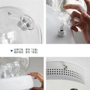 Kronleuchter aus transparentem Glas im modernen Design für die Innendekoration