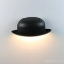 Außenwandleuchte LED im Strohhalmhut-Design