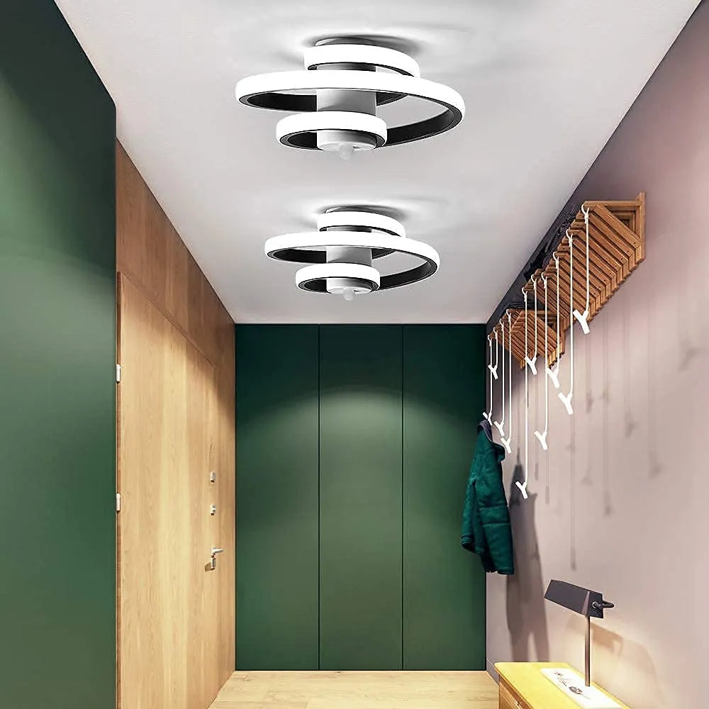Plafonnier LED moderne en forme de spirale - vue 4 sur 8