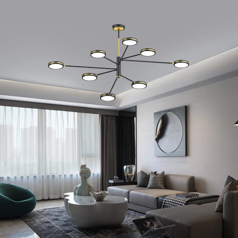 lustre led moderne pour restaurant style nordique - vue 4 sur 9