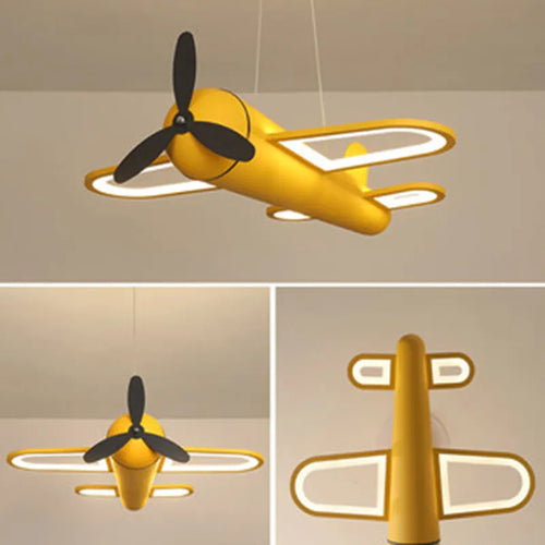 Lustre Led moderne en forme d'avion - vue 5 sur 8
