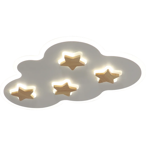 LED-Deckenleuchte Kreative Wolken und Sterne für Kinder - vue 5 sur 9