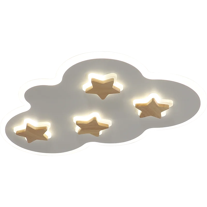 LED-Deckenleuchte Kreative Wolken und Sterne für Kinder - vue 5 sur 9