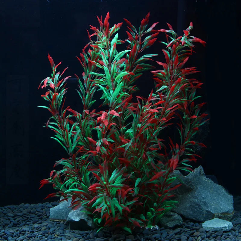 gazon aquatique artificiel pour décoration d'aquarium avec plantes en plastique - vue 2 sur 10
