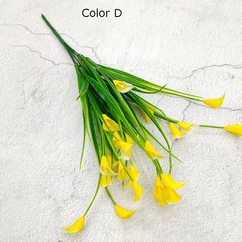 bouquet de 25 têtes de mini calla artificiel décoration florale élégante - vue 9 sur 12