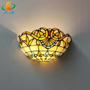 Wandleuchte aus Glas im europäischen Art-Déco-Tiffany-Stil
