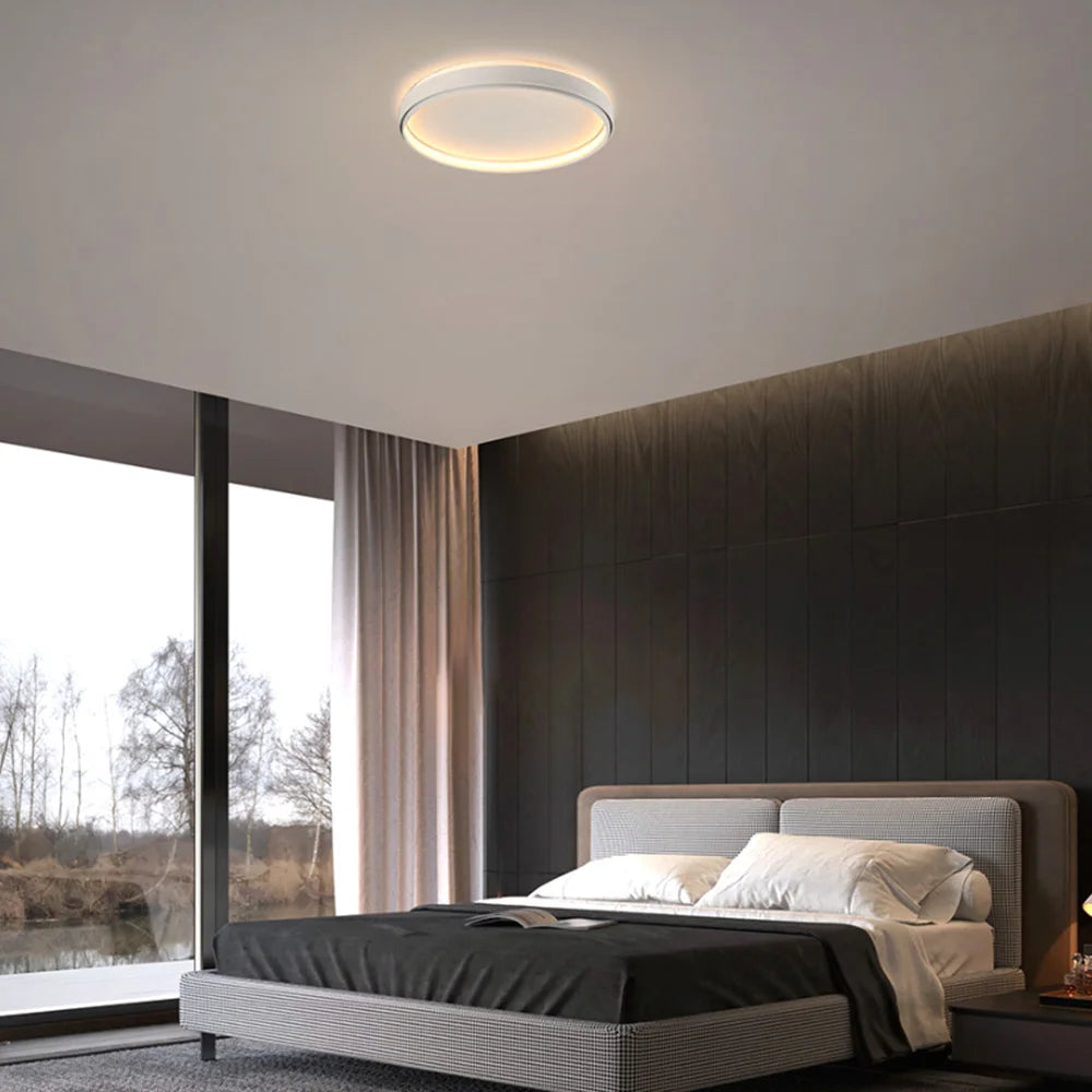 Plafonnier en silicone ultra-mince moderne LED - vue 3 sur 6
