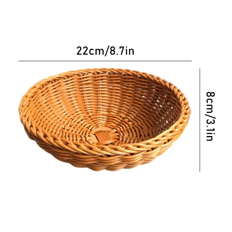 panier tissé à la main pour fruits et légumes rangement et pique-nique - vue 29 sur 29