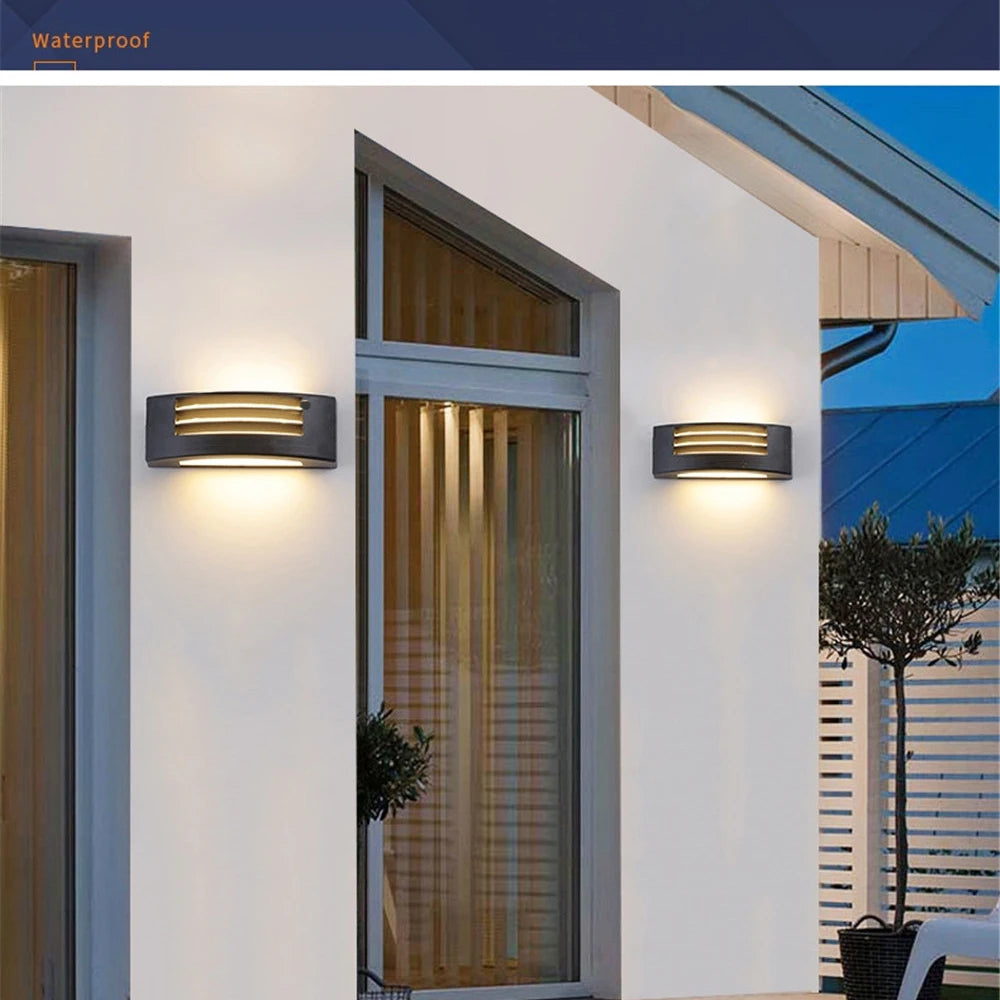 applique murale moderne étanche en aluminium pour extérieur - vue 4 sur 8