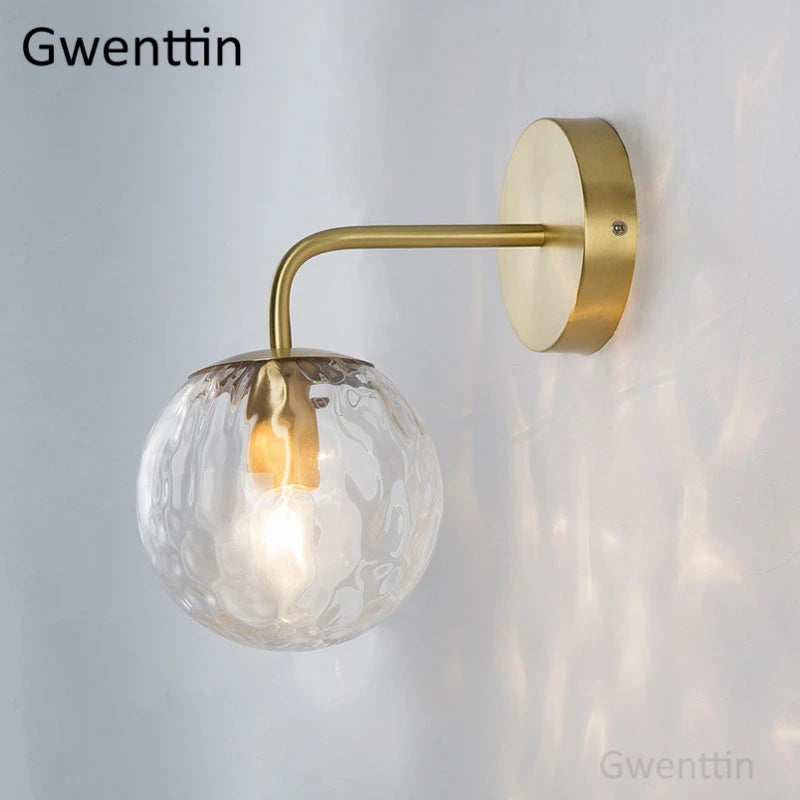 Wandleuchte aus Glas, wasserdicht, für moderne Innendekoration