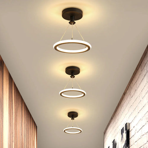 Moderner LED-Deckenleuchte Design rund für elegantes Interieur - vue 3 sur 8