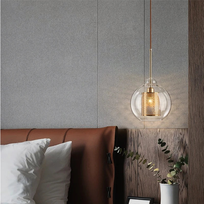 Moderne Pendelleuchte aus Glas für elegante Wohnraumdekoration - vue 5 sur 17