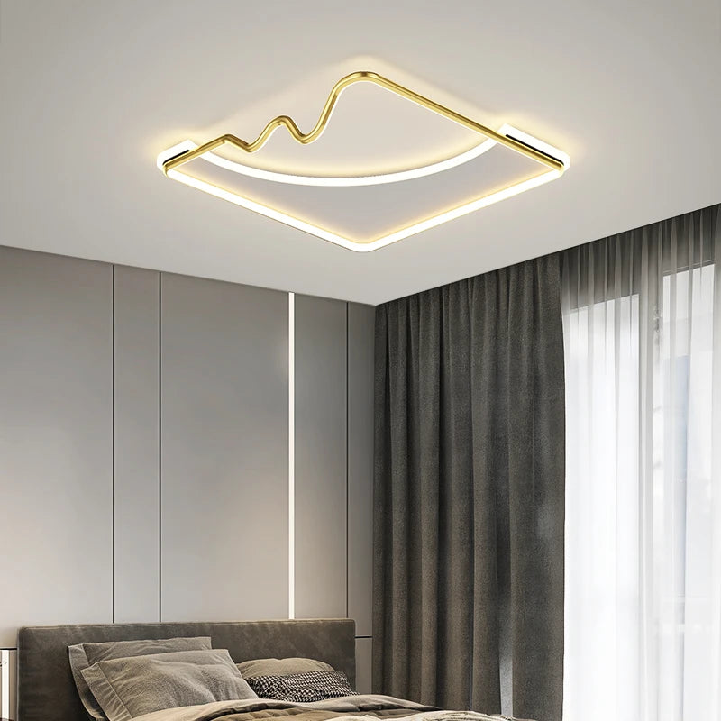 Dekorative LED-Deckenleuchte für modernes und elegantes Interieur - vue 4 sur 15
