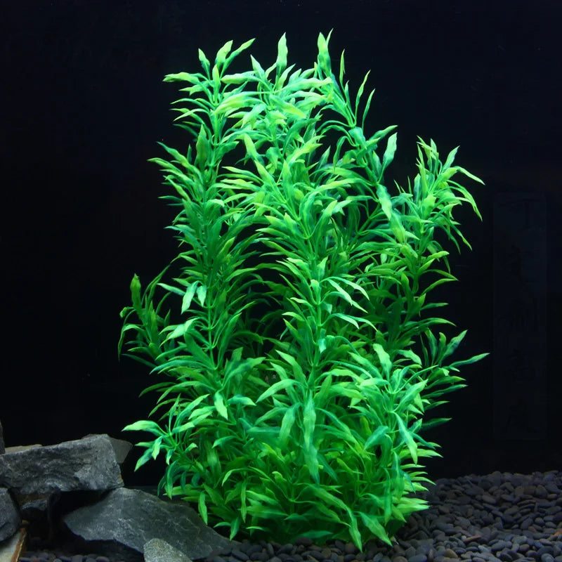 gazon aquatique artificiel pour décoration d'aquarium avec plantes en plastique - vue 9 sur 10