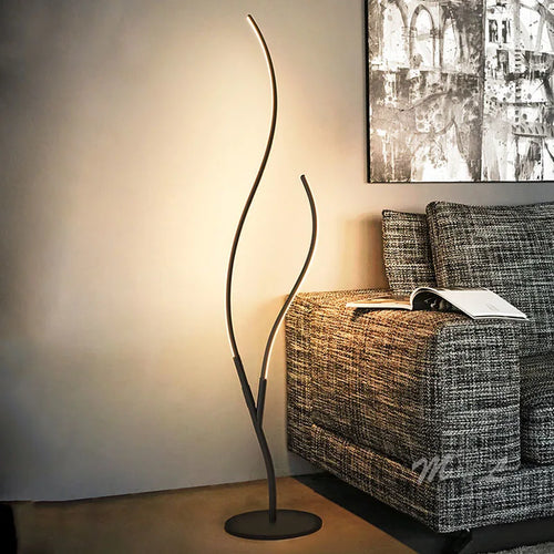 Moderner LED-Stehleuchte mit Fernbedienung und dimmbar - vue 2 sur 8
