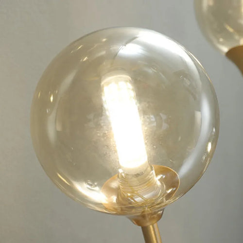 Moderner Kronleuchter aus Glas mit dekorativem Licht und zeitgemäßem Design - vue 5 sur 12
