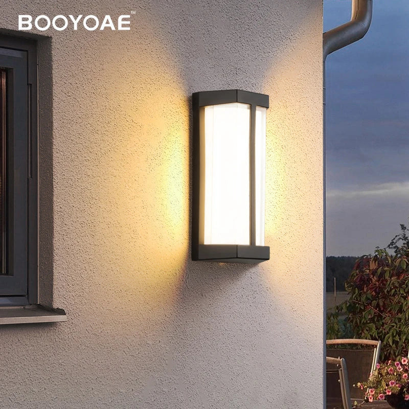 Applique murale extérieure LED entrée balcon numéro de maison jardin porche IP65 moderne 110V 220V terrasse étanche éclairage mural - vue 2 sur 6