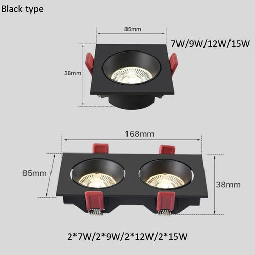 spots led encastrables à intensité variable pour intérieur