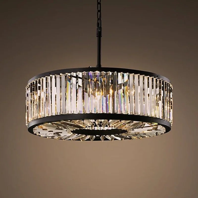lustre moderne vintage en cristal éclairage suspendu pour maison hôtel villa - vue 3 sur 6