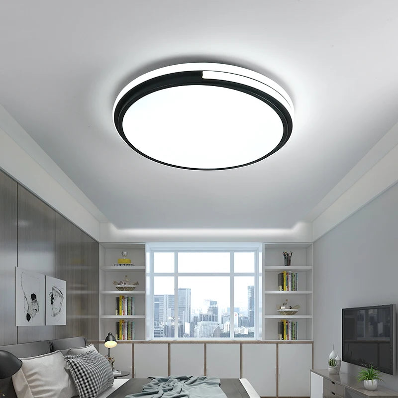 plafonnier led rond avec luminosité réglable pour intérieur - vue 5 sur 8