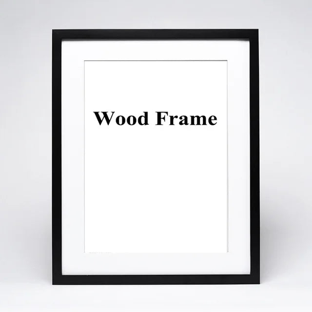 cadre en bois pour peinture et photo avec passe-partout - vue 9 sur 17