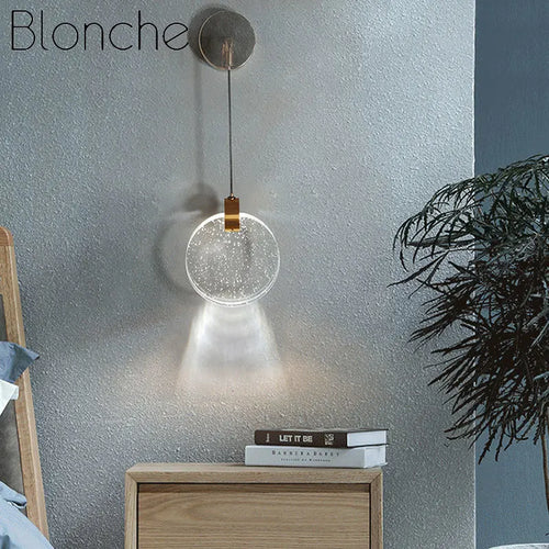 applique murale moderne en cristal avec éclairage créatif - vue 3 sur 7