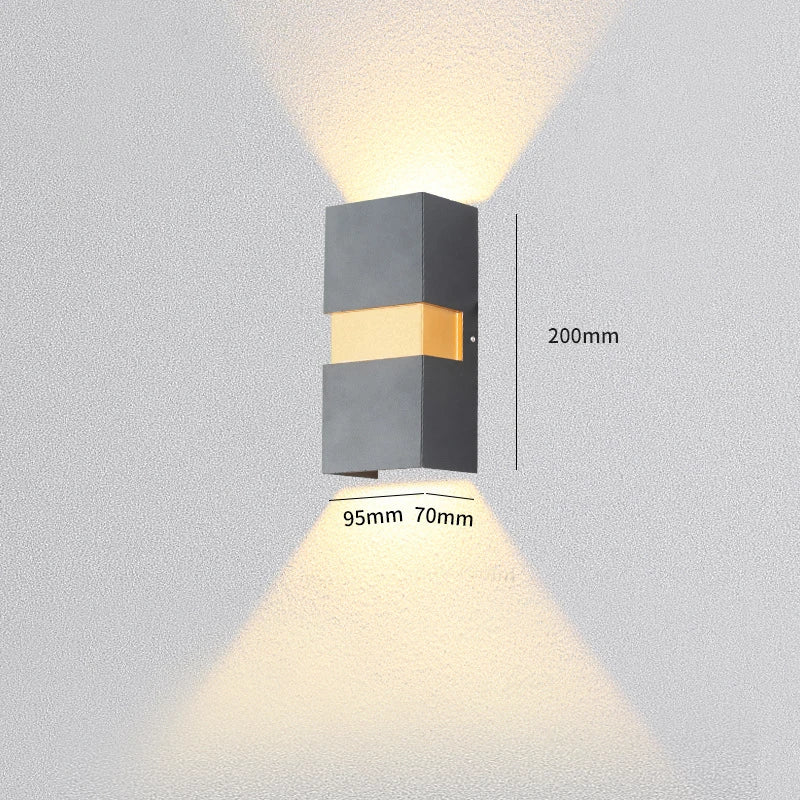 Éclairage extérieur LED Escalier Entrée Applique Murale Lampe Jardin Avant Stoep Terrasse Étanche IP54 Porte Phare Éclairage Mural