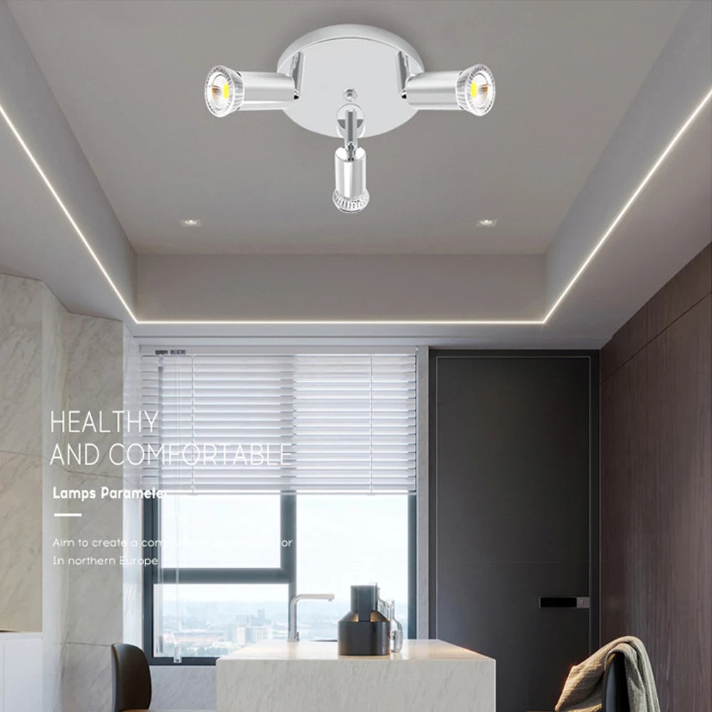 plafonnier led rotatif et réglable luminaire décoratif idéal - vue 7 sur 9