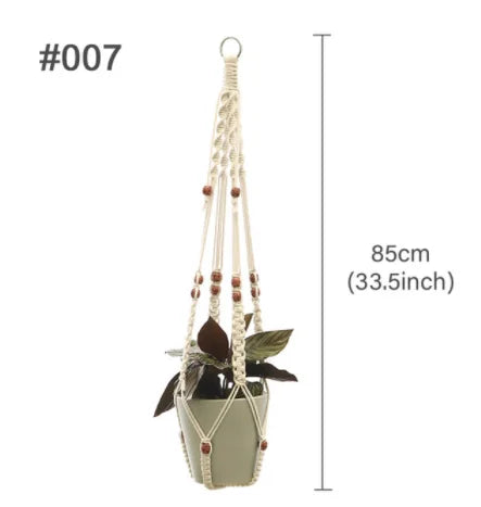 suspension en macramé pour pots de fleurs décoratifs - vue 21 sur 20