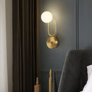 Moderne Wandleuchte aus Kupfer für elegante Innendekoration