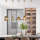 lampe suspendue en laiton verre led style nordique japonais