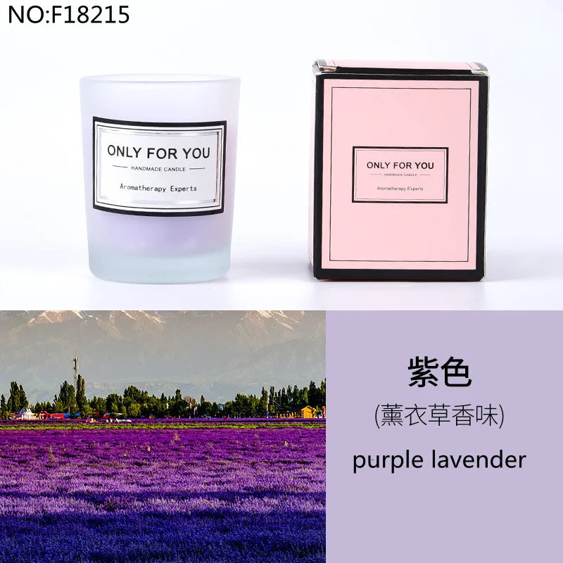 bougie parfumée romantique en cire de soja artisanale avec huiles essentielles - vue 8 sur 26