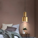 Moderne LED-Pendelleuchte aus Metall in Gold E27 für Schlafzimmer, Küche, Wohnzimmer und Arbeitszimmer