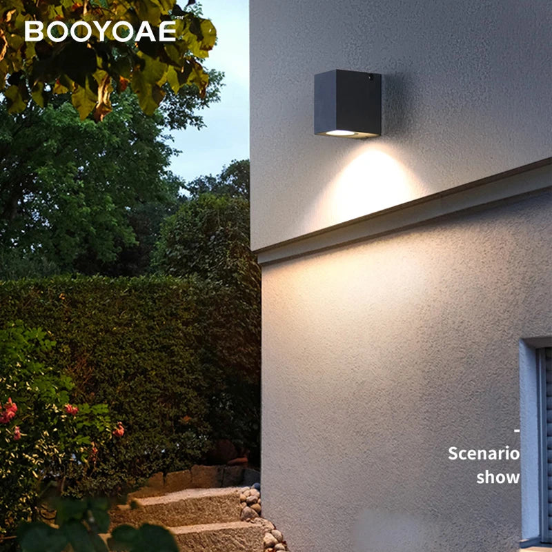Applique étanche escalier entrée terrasse avant induction porche appliques murales extérieures jardin éclairage extérieur réglable - vue 5 sur 7
