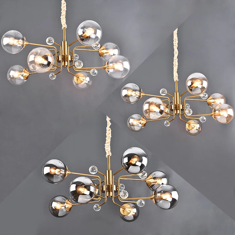 suspension nordique en verre transparent pour intérieur réglable - vue 7 sur 18