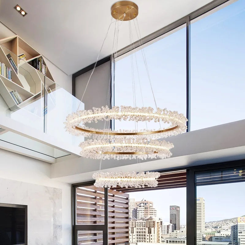 suspension en cristal design nordique pour intérieur moderne - vue 3 sur 21