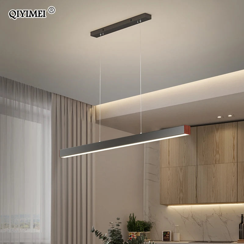 lustre led moderne pour décoration intérieure maison bar - vue 5 sur 16