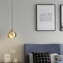 suspension LED en métal doré idéale pour décoration intérieure