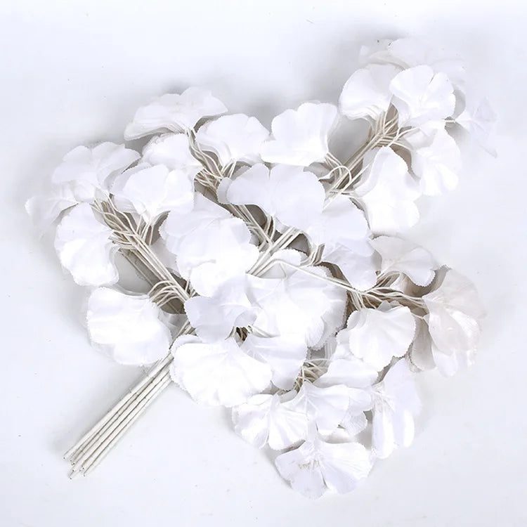lot de 12 feuilles d'érable artificielles pour décoration d'automne - vue 11 sur 19